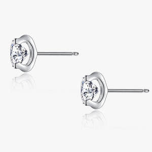Classic Four-Prong Diamond Stud Earrings