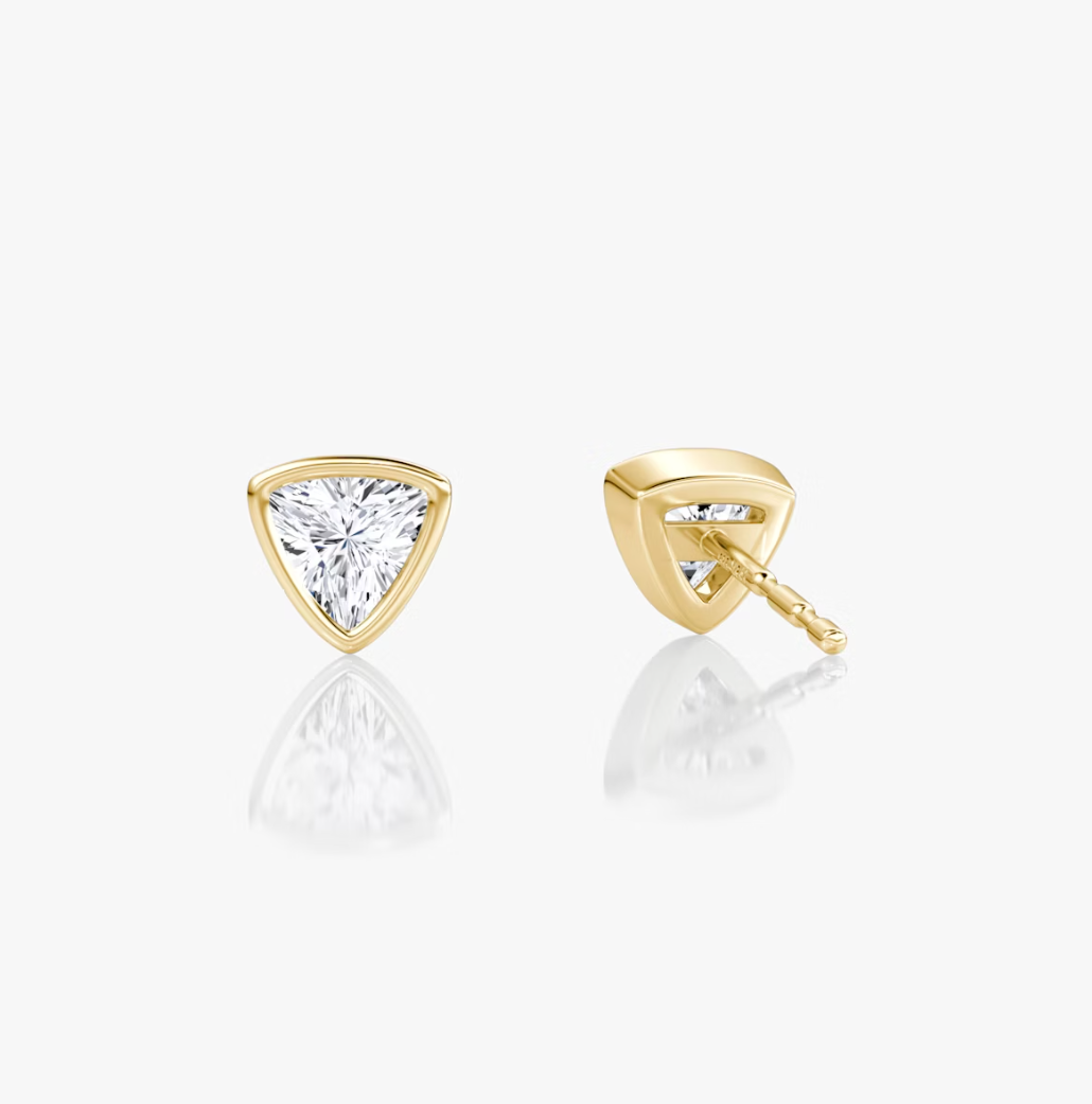 Shine Moment Bezel Solitaire Stud