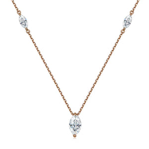 Triplet Marquise Necklace