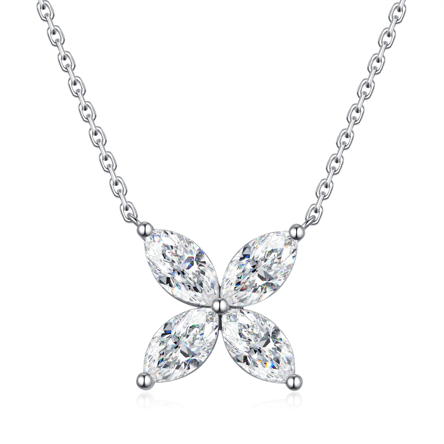 Shine Moment Marquise Butterfly Diamond Necklace Marquise Necklace
