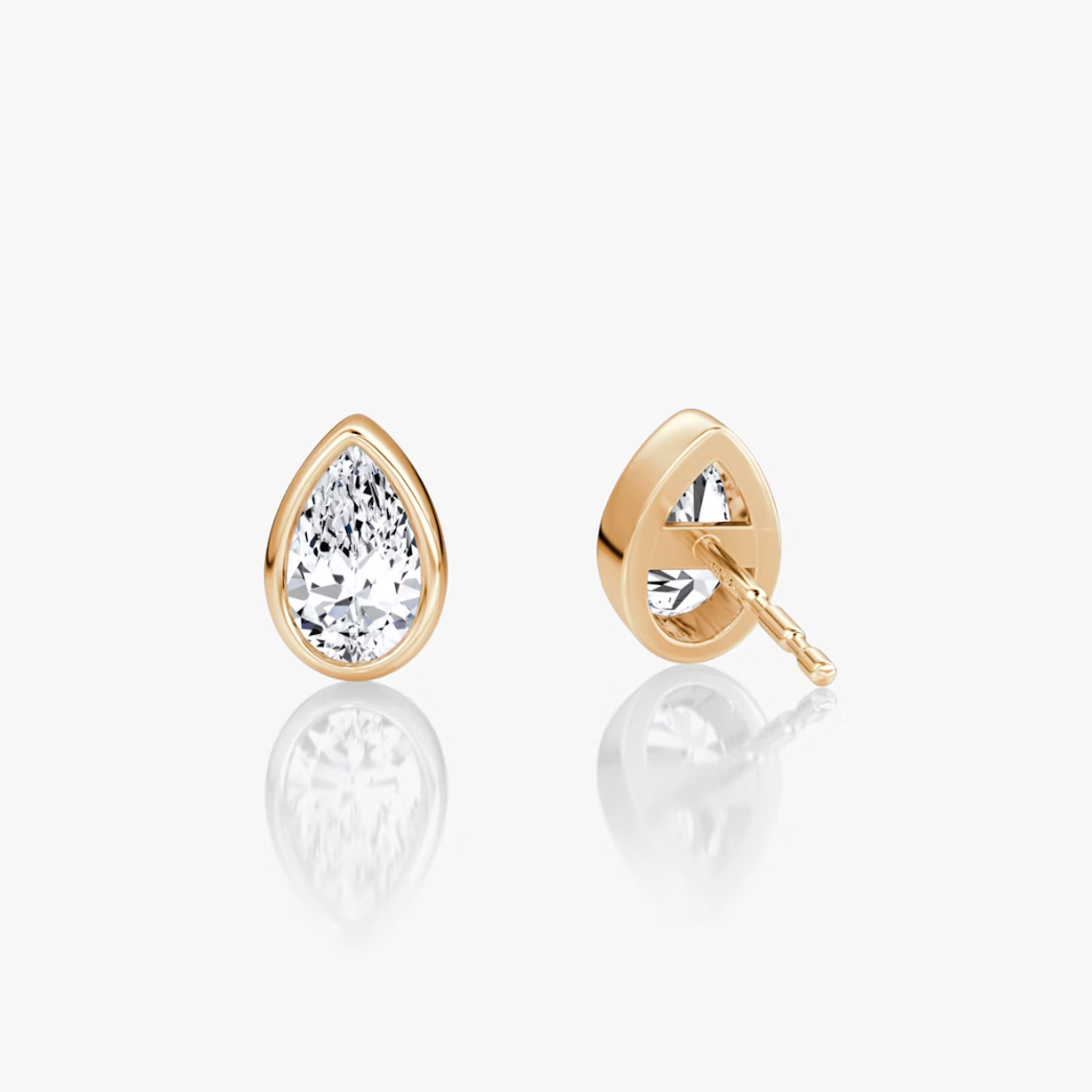 Shine Moment Bezel Solitaire Stud