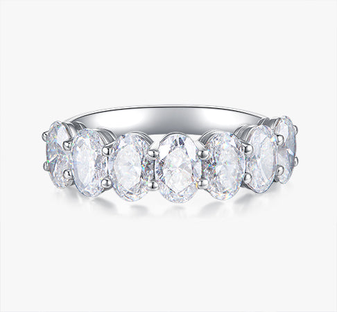 Seven Stone Half-Eternity Ring