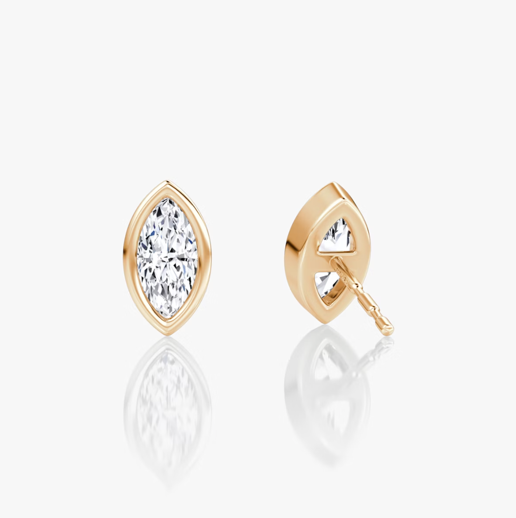 Shine Moment Bezel Solitaire Stud