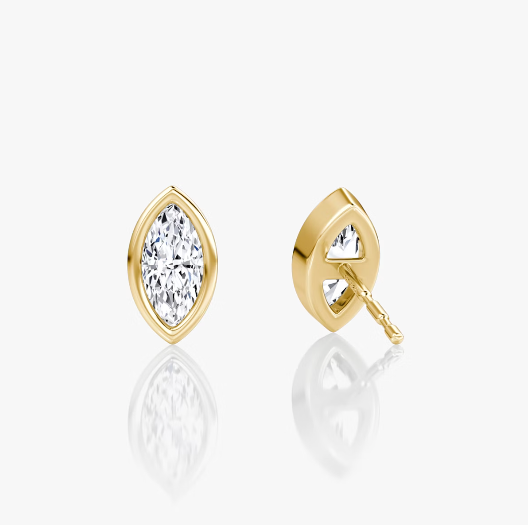 Shine Moment Bezel Solitaire Stud