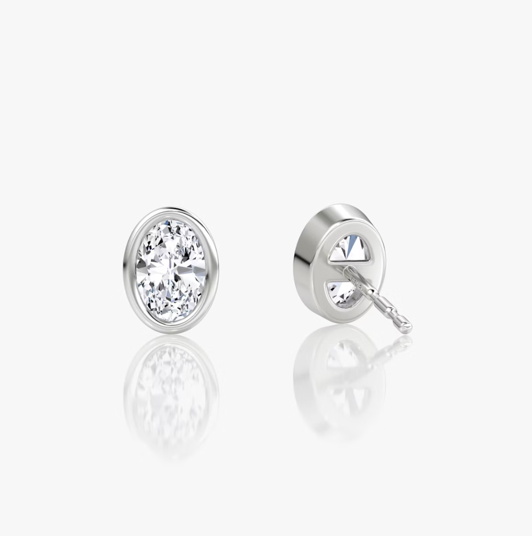 Shine Moment Bezel Solitaire Stud