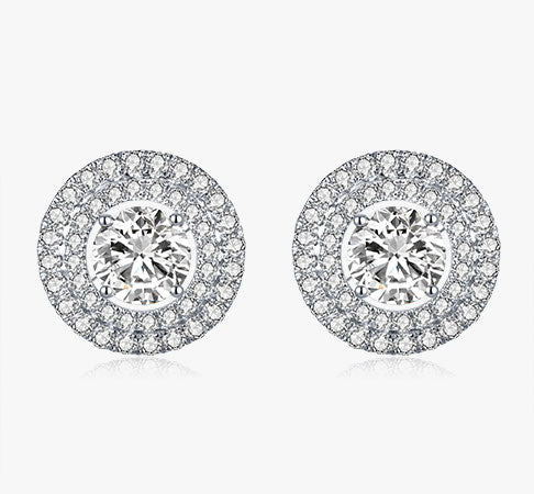 Convertible Double Halo Earring