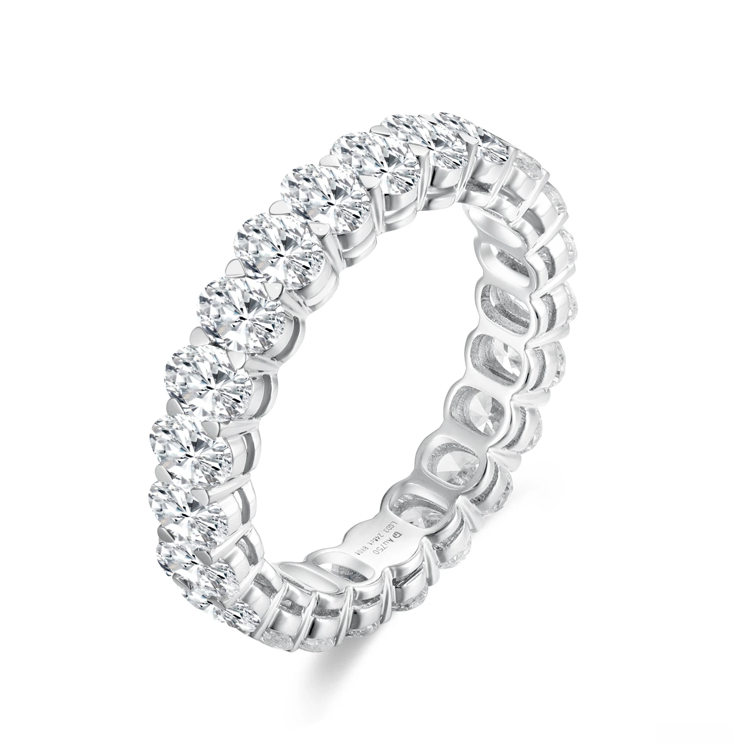 Shine Moment Oval Eternity Band Ring Ring