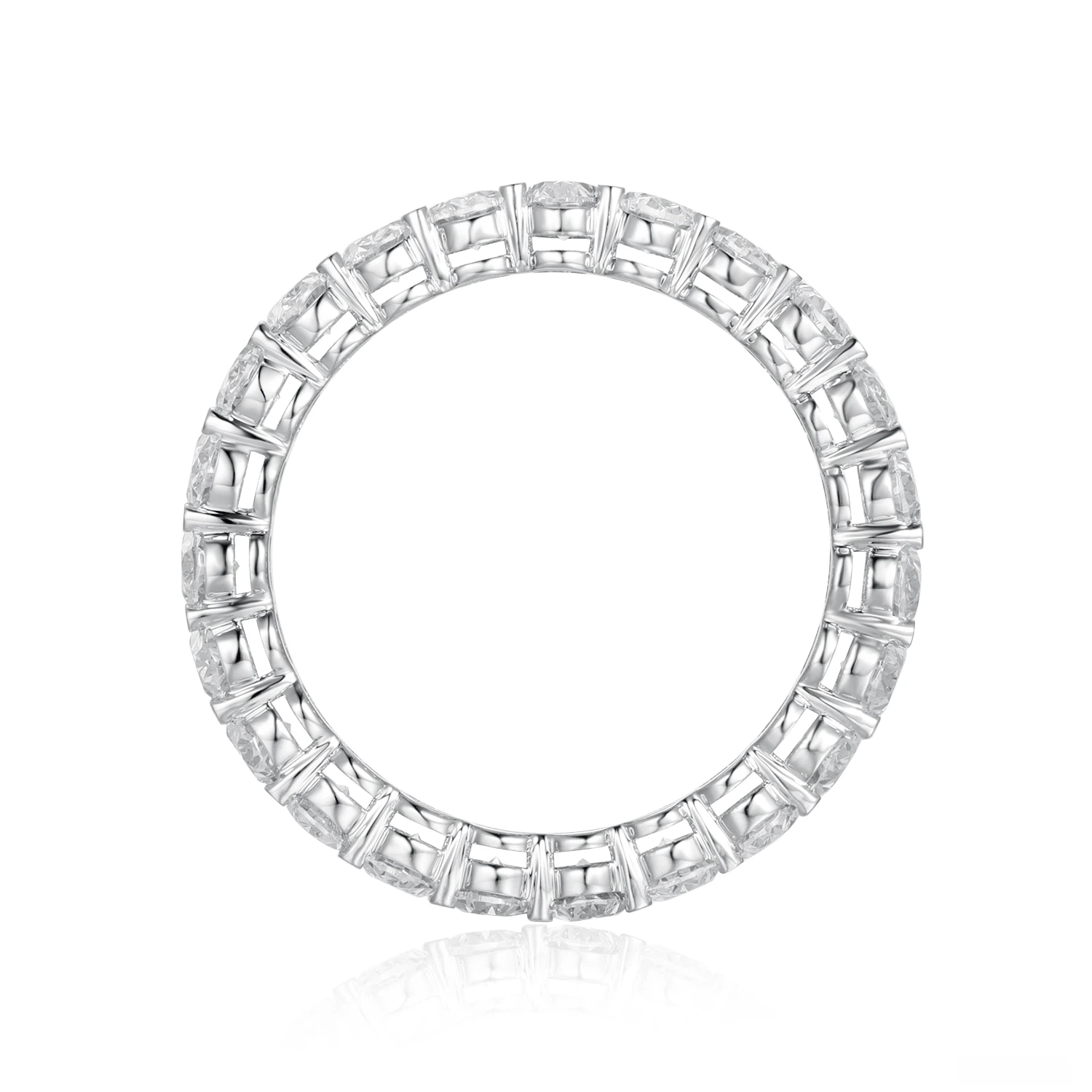 Shine Moment Oval Eternity Band Ring Ring