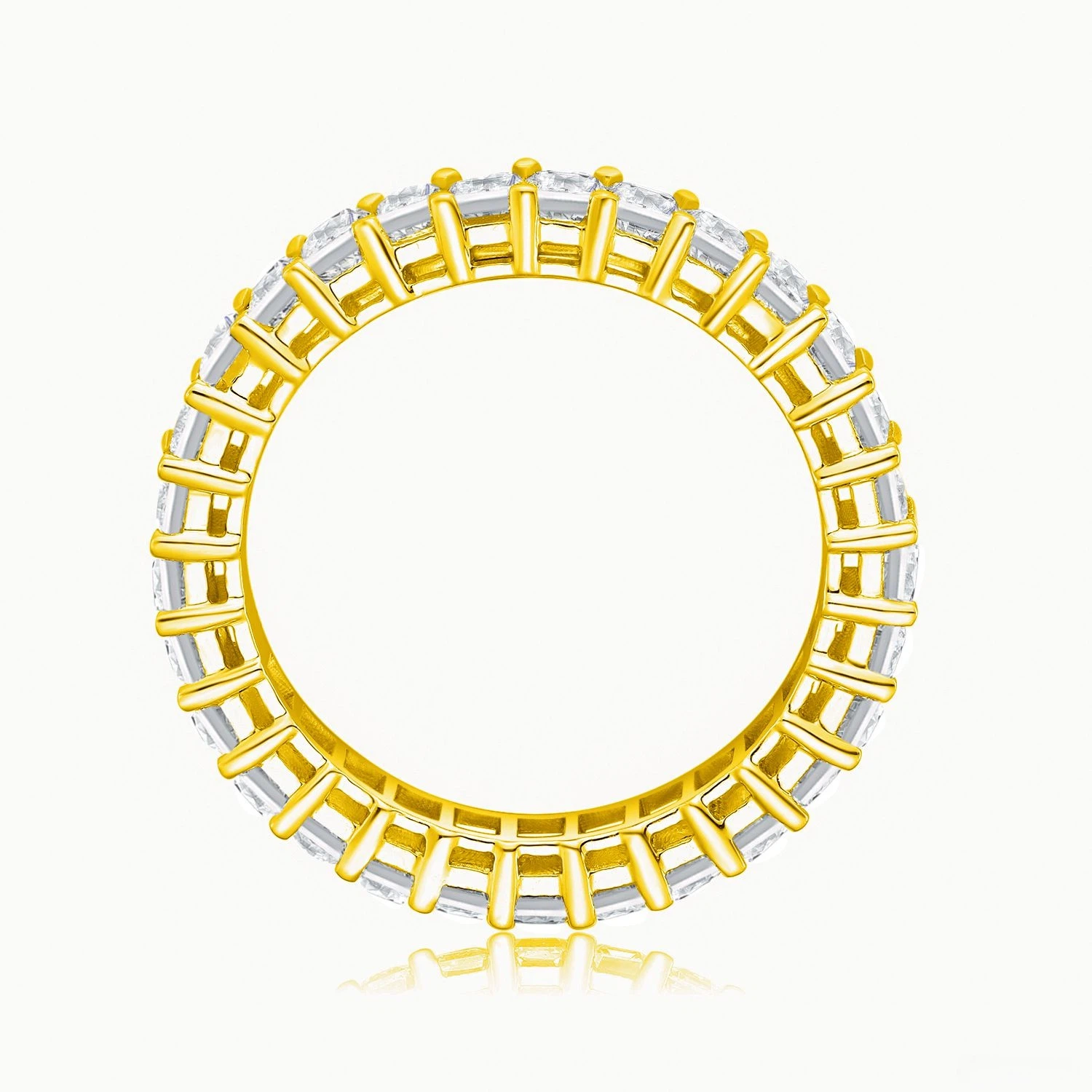 Shine Moment Emerald Eternity Band Ring Ring