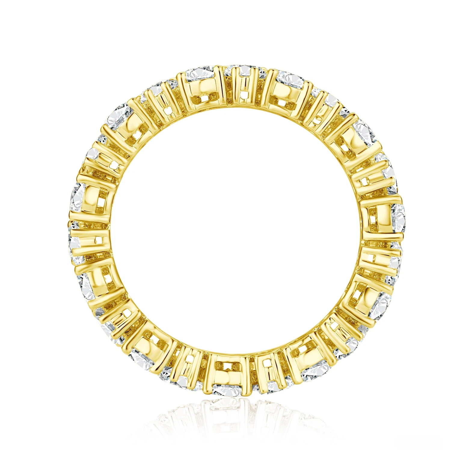 Shine Moment Pear Eternity Band Ring Ring