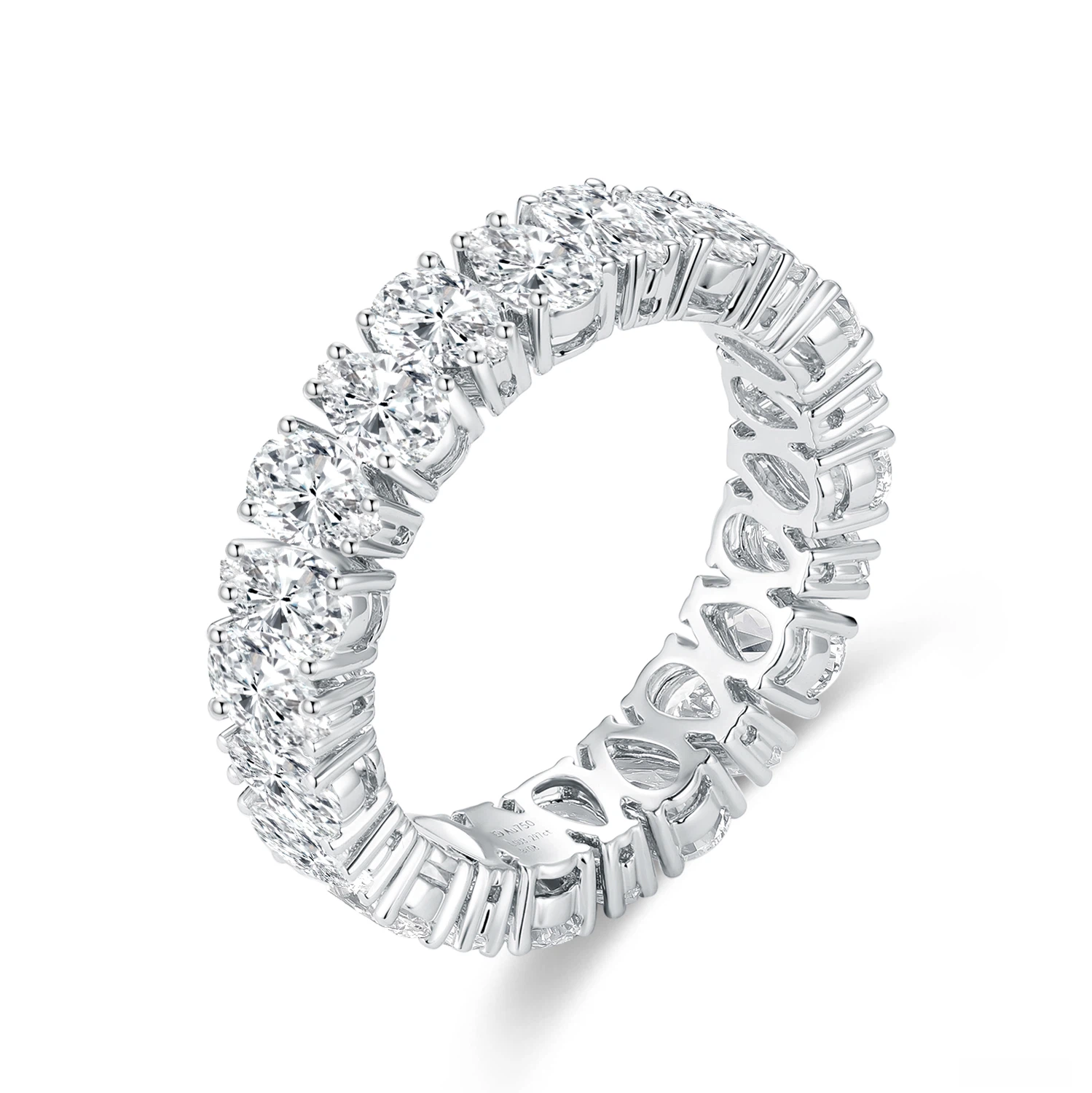 Shine Moment Pear Eternity Band Ring Ring