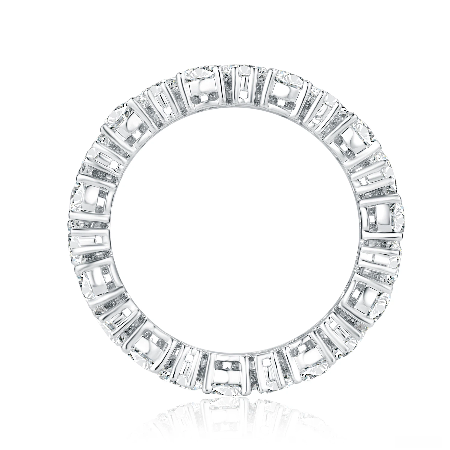 Shine Moment Pear Eternity Band Ring Ring