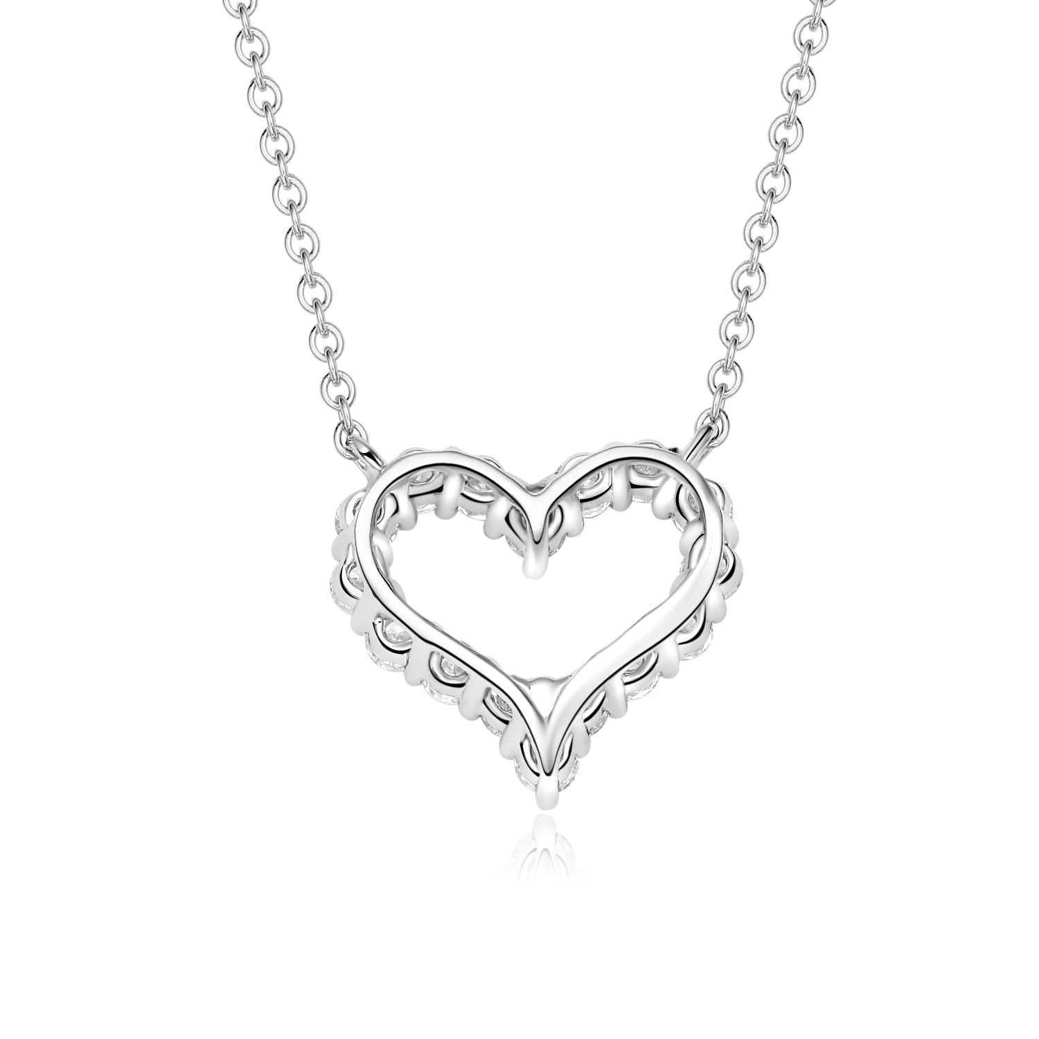 Whisper Heart Necklace | 0.45CT Lab-Grown Diamonds – Shine Moment