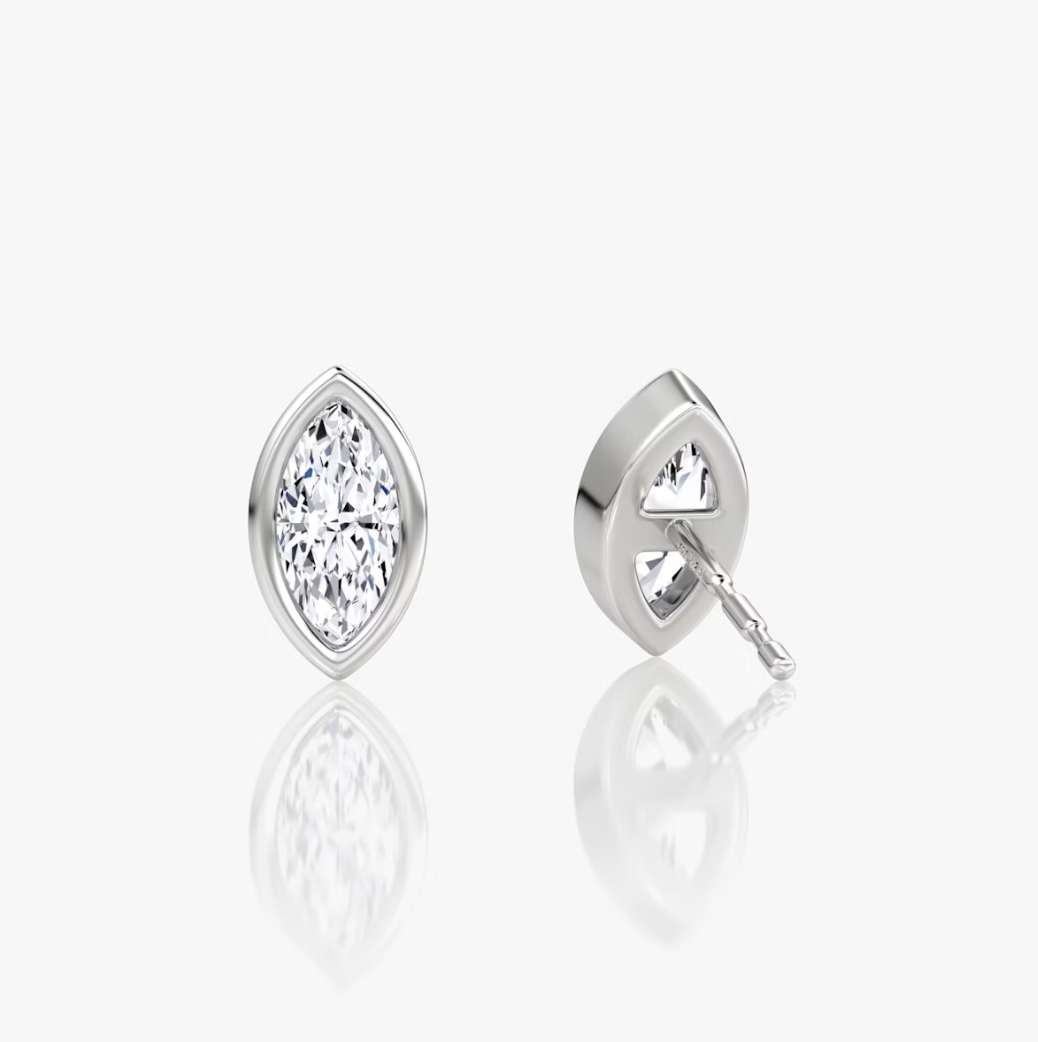 Shine Moment Bezel Solitaire Stud