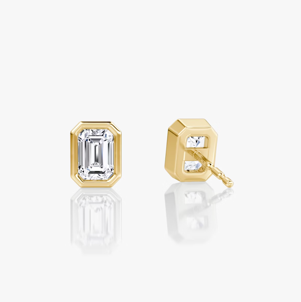 Shine Moment Bezel Solitaire Stud