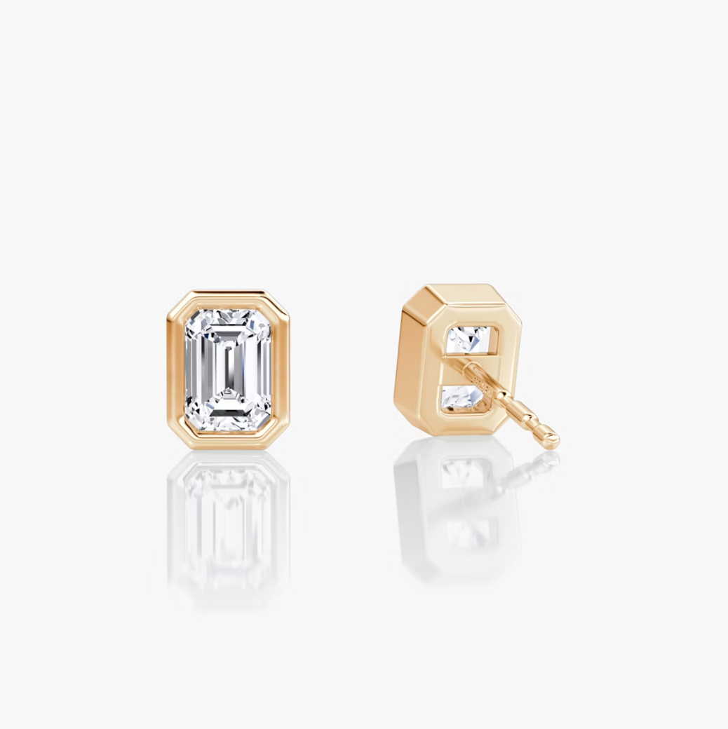 Shine Moment Bezel Solitaire Stud
