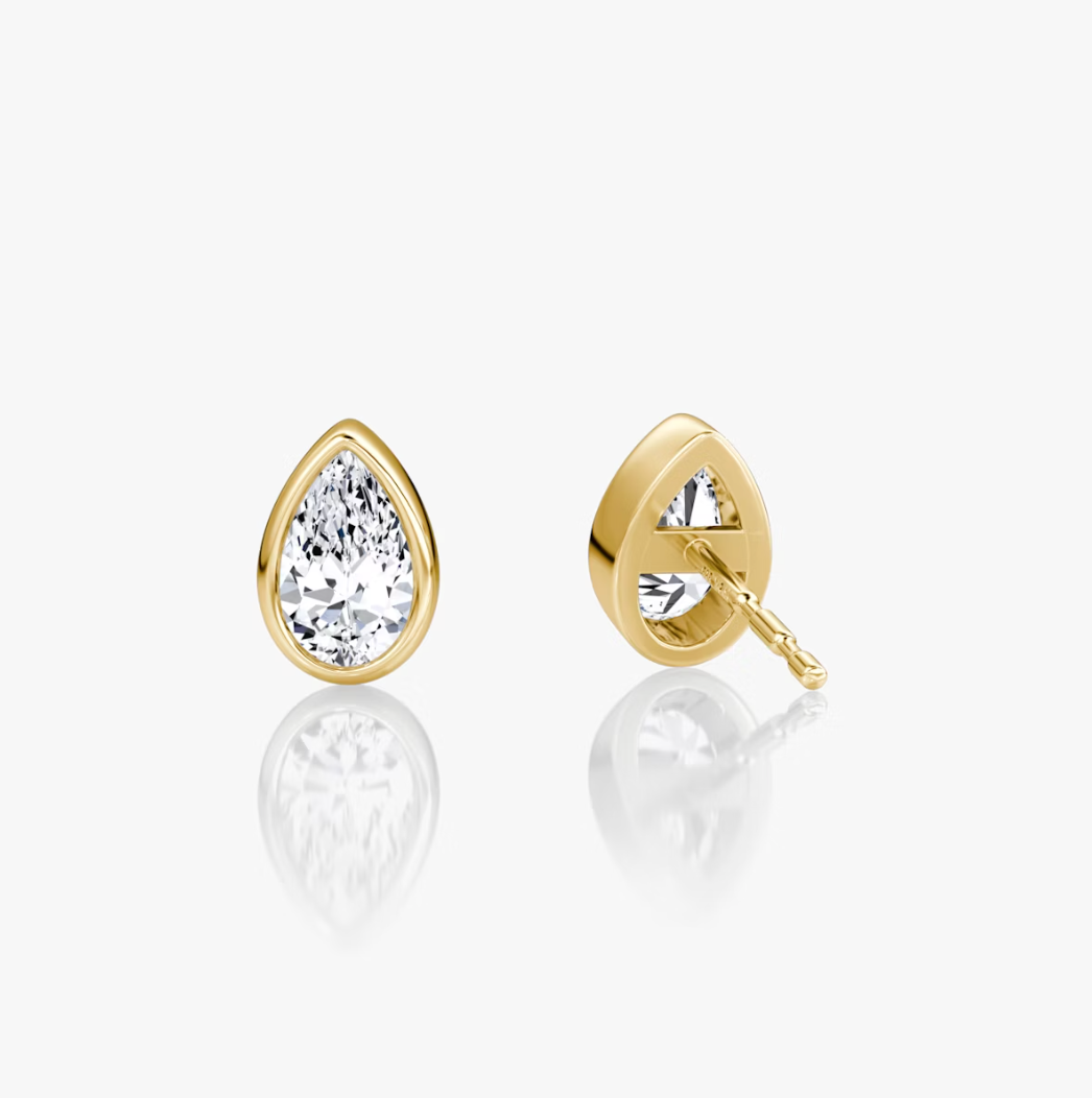Shine Moment Bezel Solitaire Stud